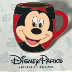 Disney Parks Spotlight Series Mickey Mouse Coffee Mug Cup Pin LE 2000